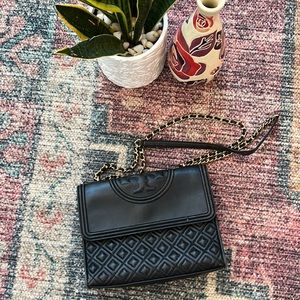 Tory Burch quilted lambskin medium shoulder bag